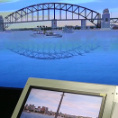 Simulatoren hadde fått Kongeskipet inn i Sydney Harbour for anledningen. Foto: Lise Åserud, NTB scanpix